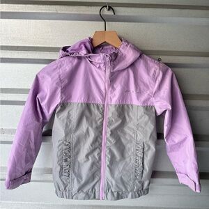 Eddie Bauer Kids Purple and Gray Raincoat